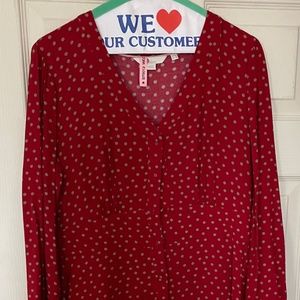 Boden dot red dress used like new